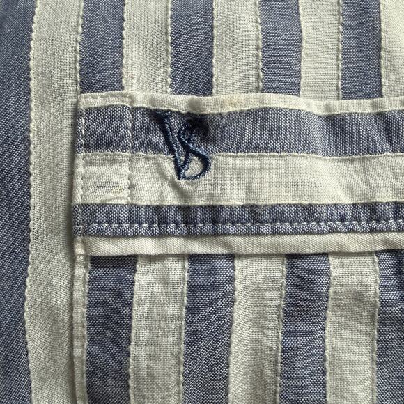 Victoria’s Secret Striped Cotton Button Down Long Sleeve Nightshirt | Large - Picture 6 of 12